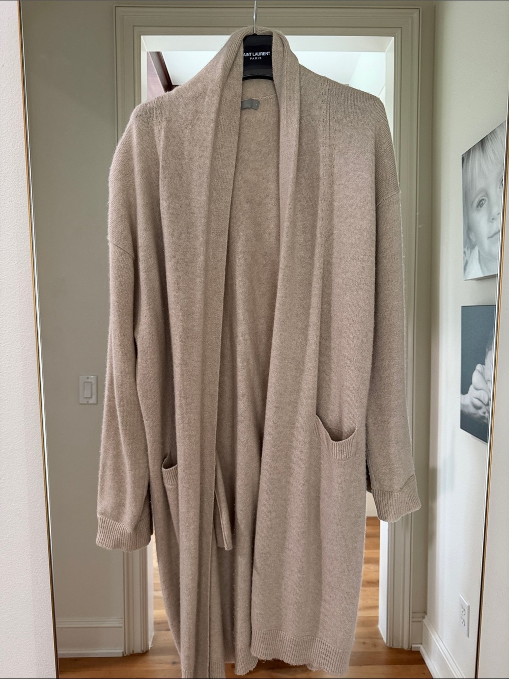 Vince 100% Cashmere Long Open Cardigan Duster Sweater, 
Size M